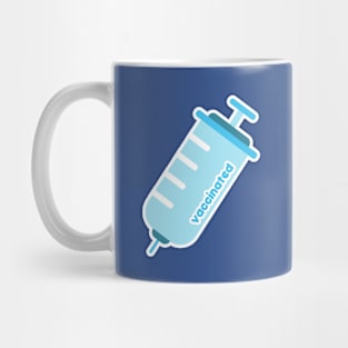 Blue Kawaii Vaccine | Vaccinated Mug